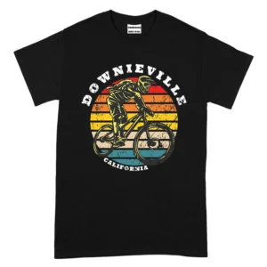 Downieville California Mountain Bike TShirt - Black