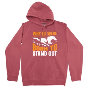 Why Fit Were Born To Stand Out Unisex Comfort Colors Hooded Sweatshirt
