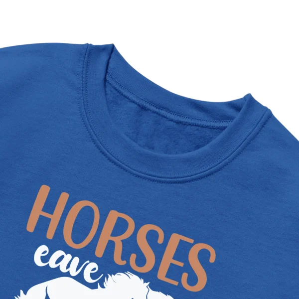 Horse Eave Hoofprints On My Heart Unisex Sweatshirt