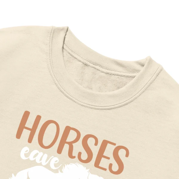 Horse Eave Hoofprints On My Heart Unisex Sweatshirt