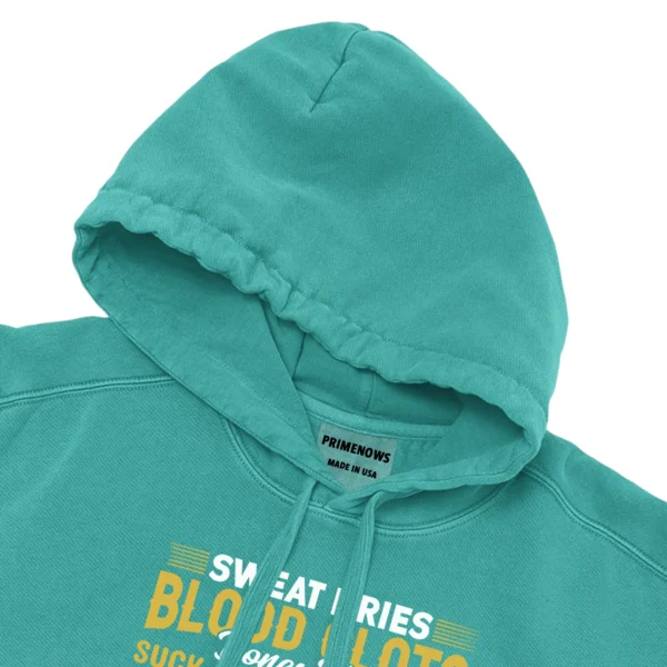 Sweat Dries Blood Clots Bones Head Suck It Up Buttercup Only Real Girls Ride Horses Unisex Comfort Colors Hooded Sweatshirt