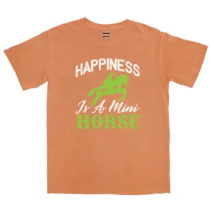 Happiness Is A Mini Horse Unisex Comfort Colors T-shirts